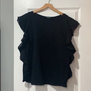 COPY - Black shirt with ruffles